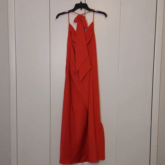 Cushnie for Target Red Halter Tie Neck Slip Dress Size 12 NWT - Picture 8 of 16
